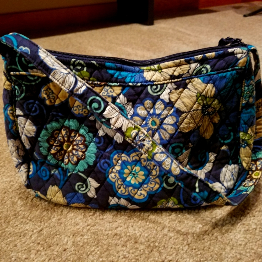 Vera Bradley retired Mod Blue Floral bag - Picture 2 of 8
